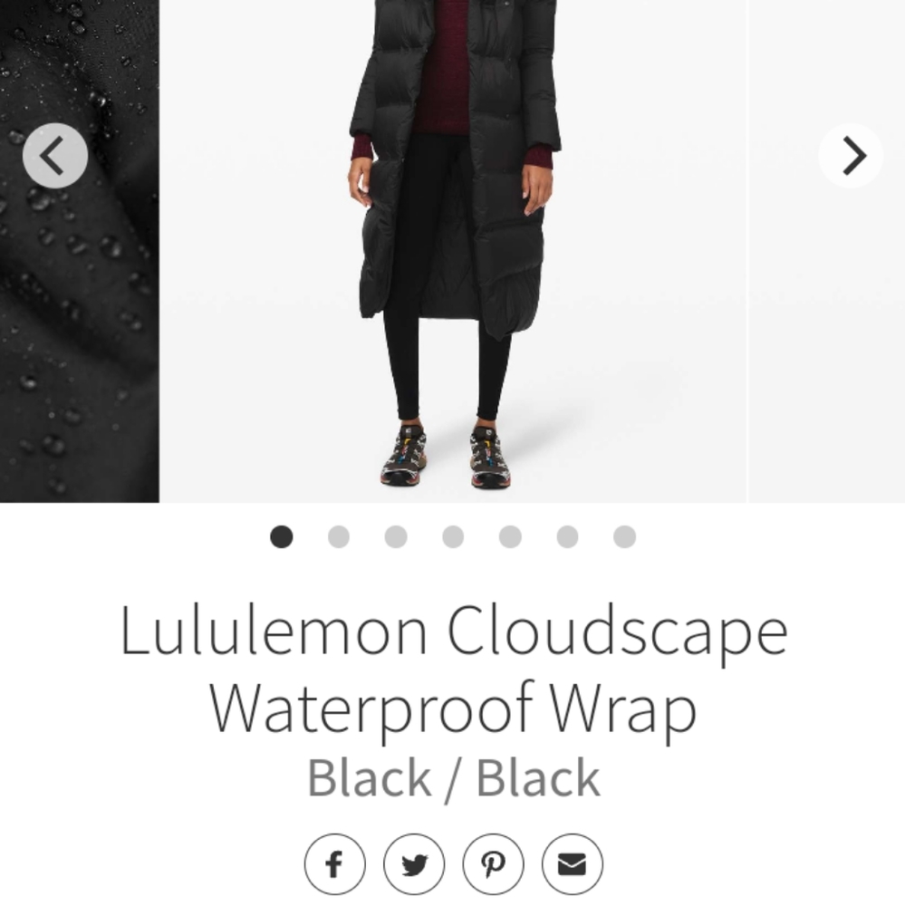 Lululemon cloudscape wrap waterproof